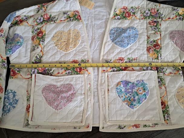 Upcycled Vintage Quilt Coat - Sweetheart Garden Floral