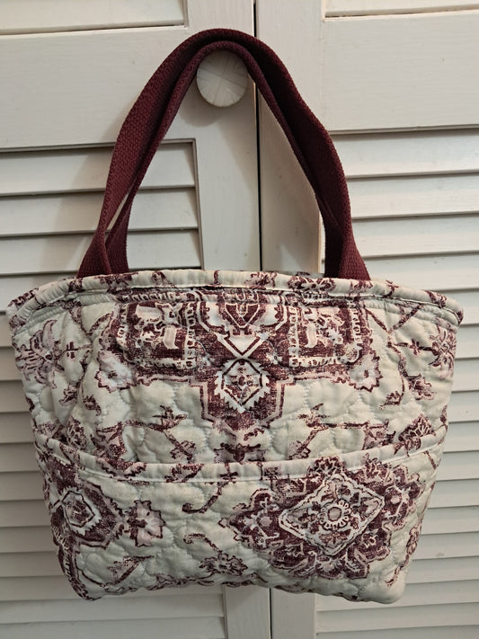 Burgandy Market Tote