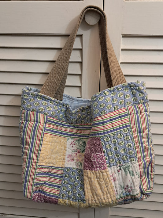 Yellow + Blue Market Tote