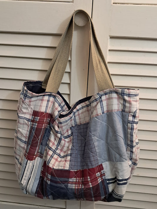 Red + Blue Market Tote