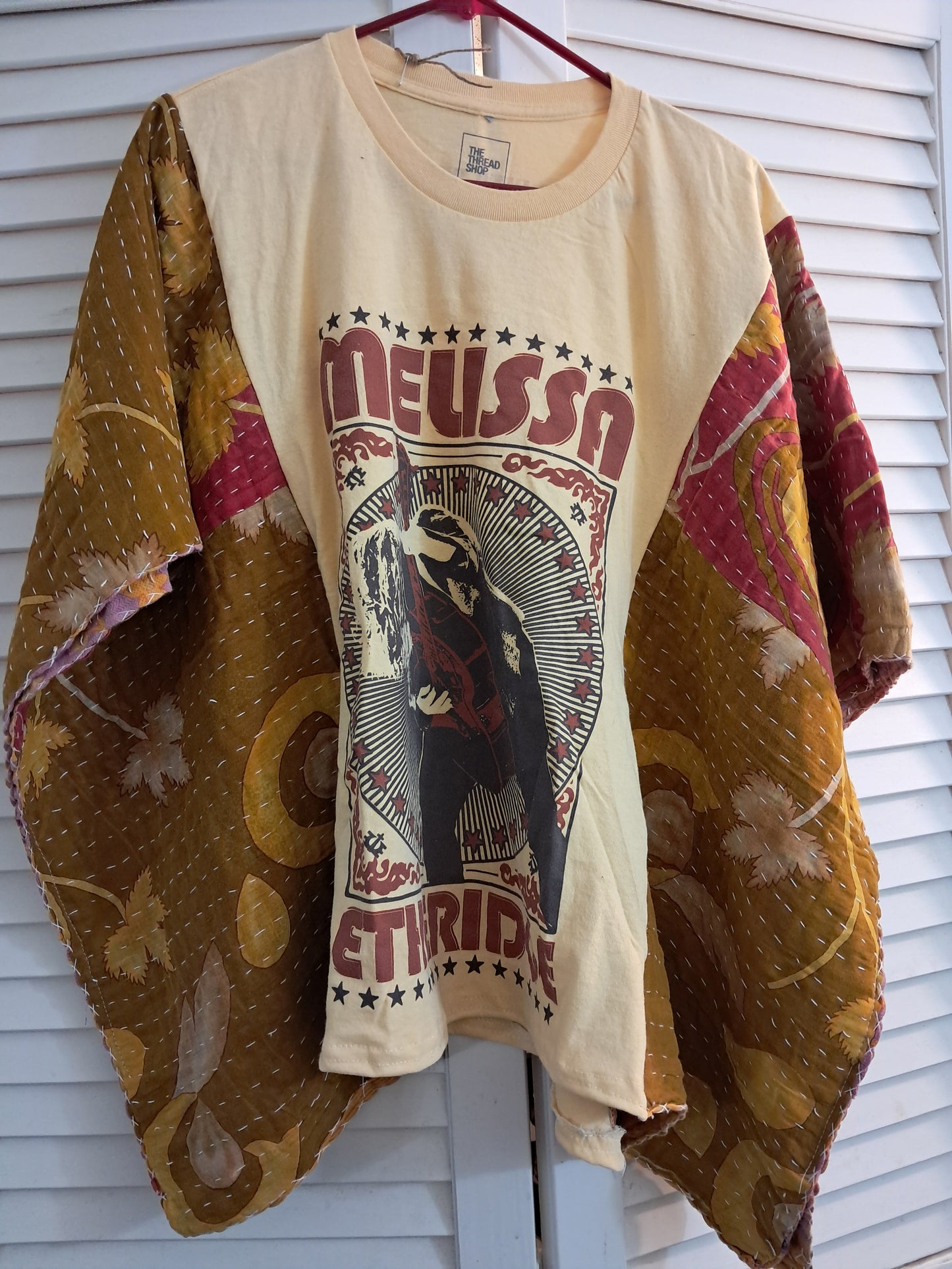 Upcycled Kantha Poncho Tee