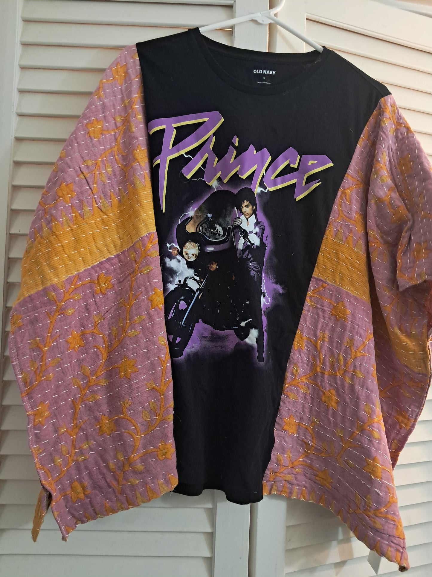 Upcycled Kantha Poncho Tee