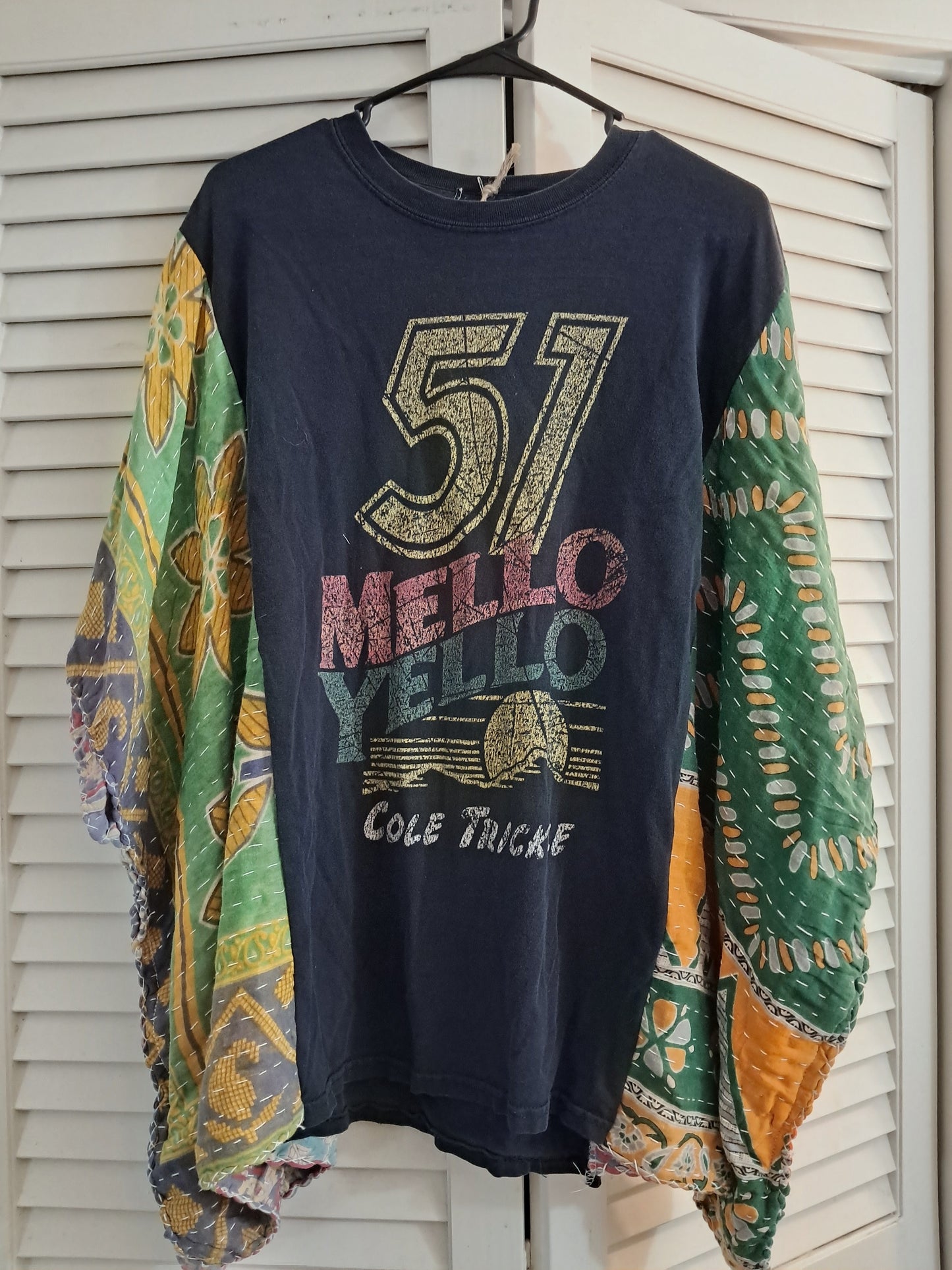 Upcycled Kantha Poncho Tee