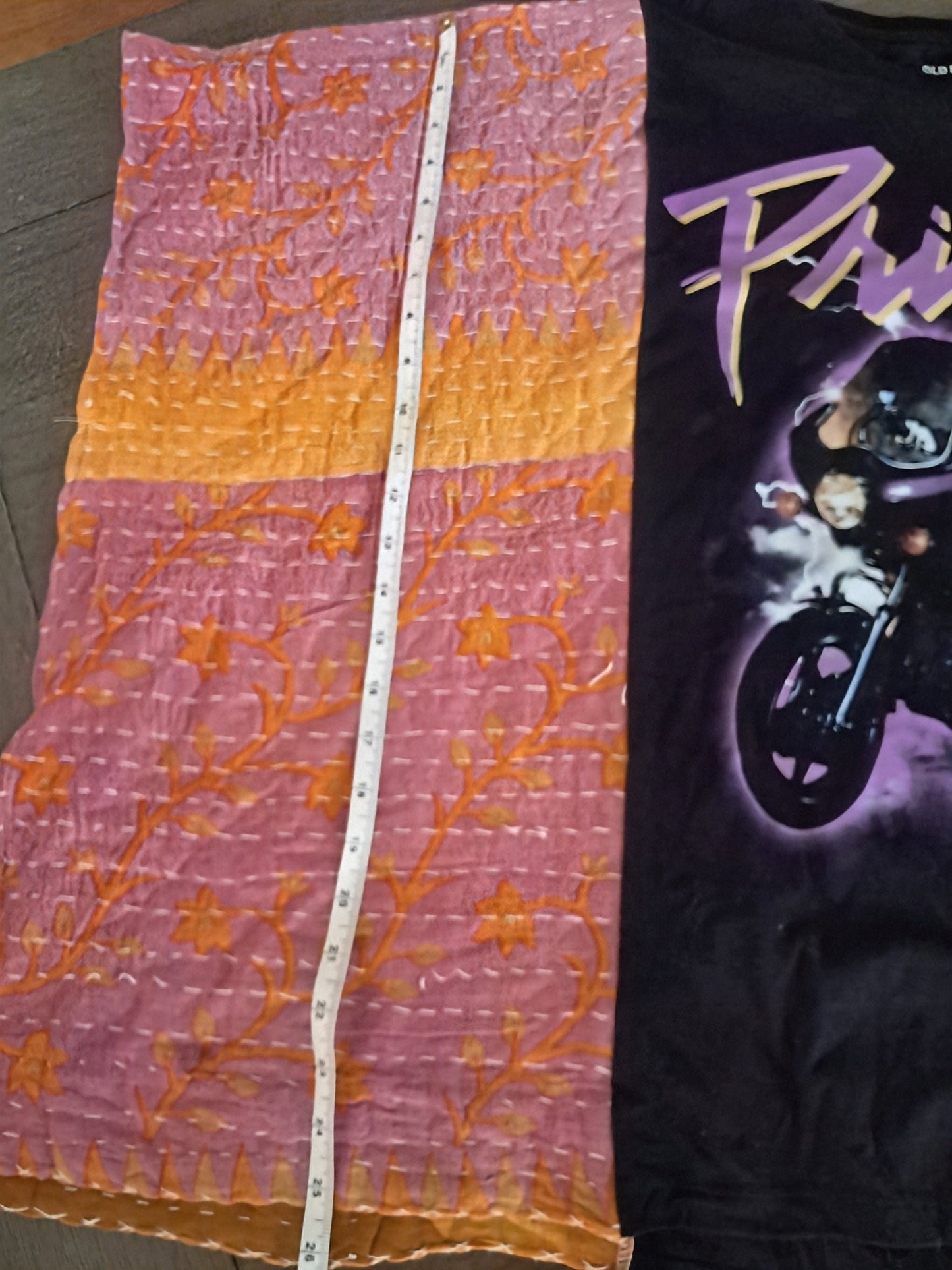 Upcycled Kantha Poncho Tee