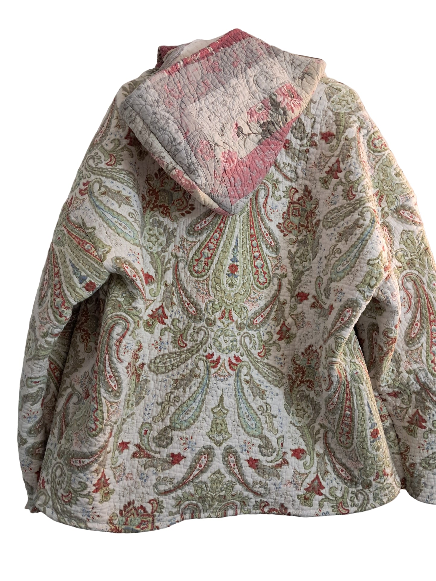 Paisley quilt hoodie