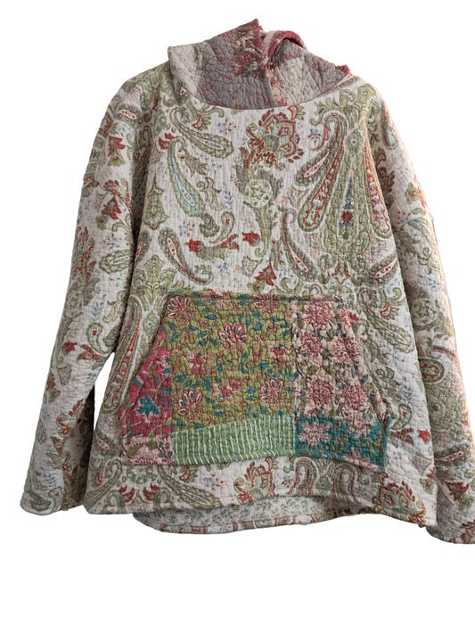 Paisley quilt hoodie
